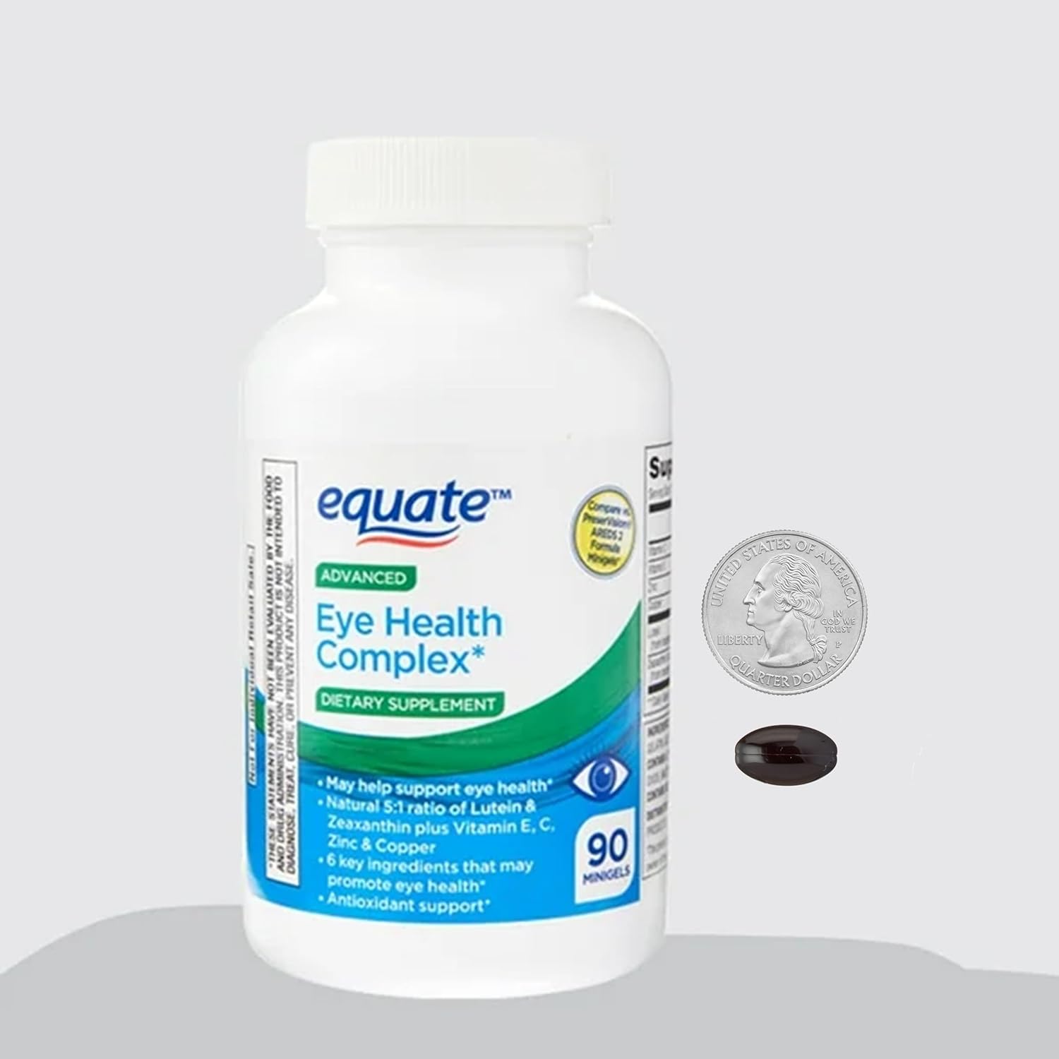 Carotenoid Blend Eye Health Supplements with Lutein & Zeaxanthin - 90 Minigels (45 Days Supply)