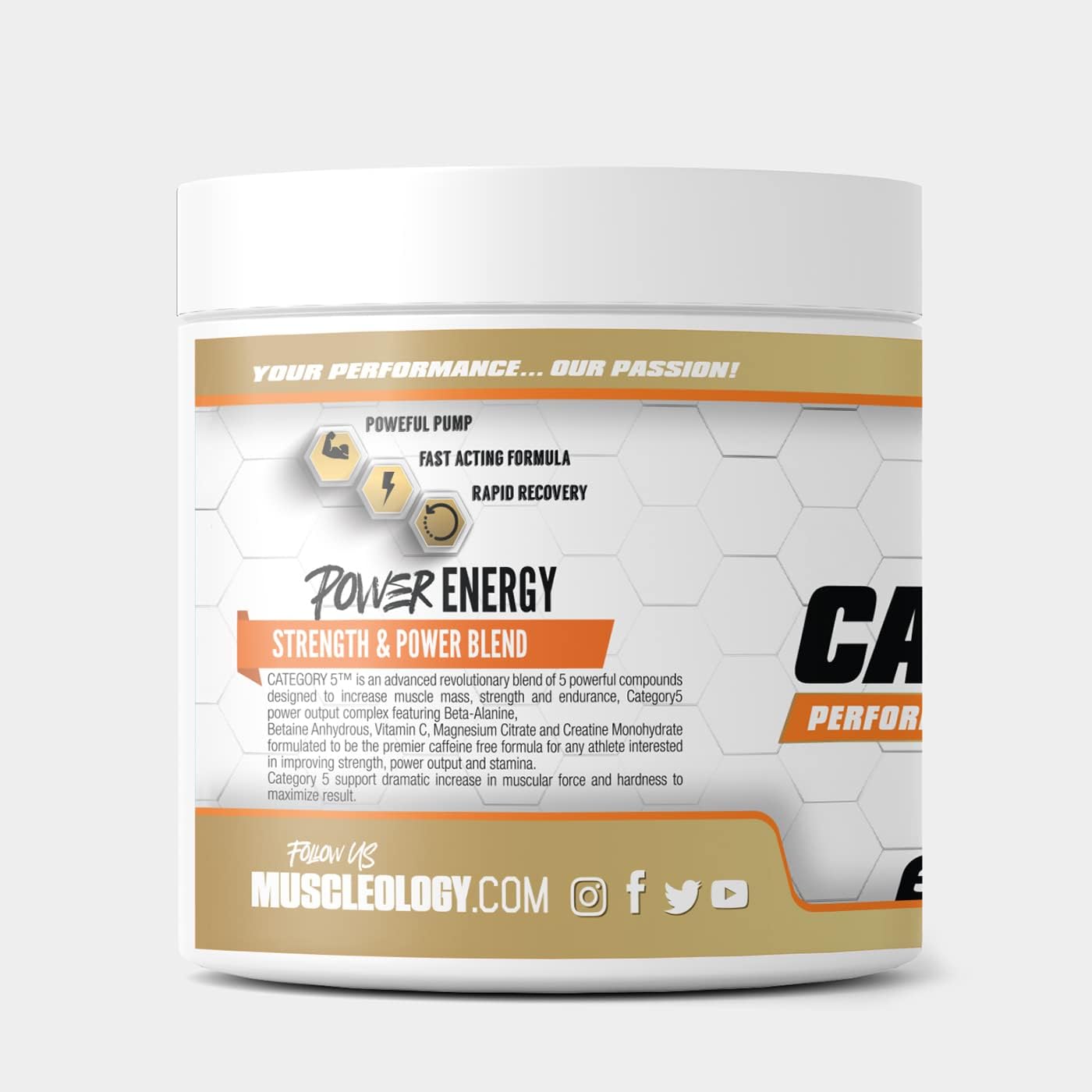 Category 5 Performance Creatine Complex by MUSCLEOLOGY - Advanced Muscle Support Supplement
