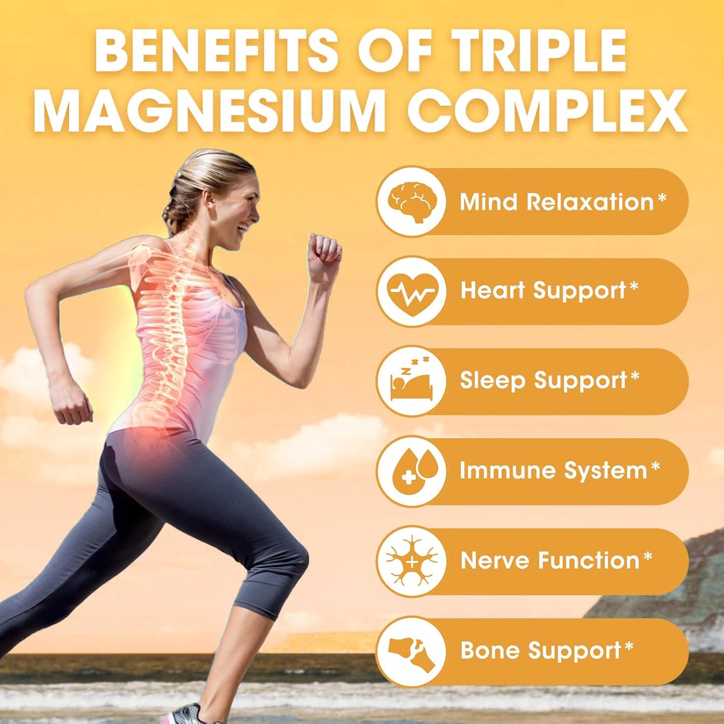 Catfit Triple Magnesium Complex with Potassium, Phospholipid, Omega-3 - Energy, Sleep, Bone Health - 2 Fl Oz Pineapple Flavor