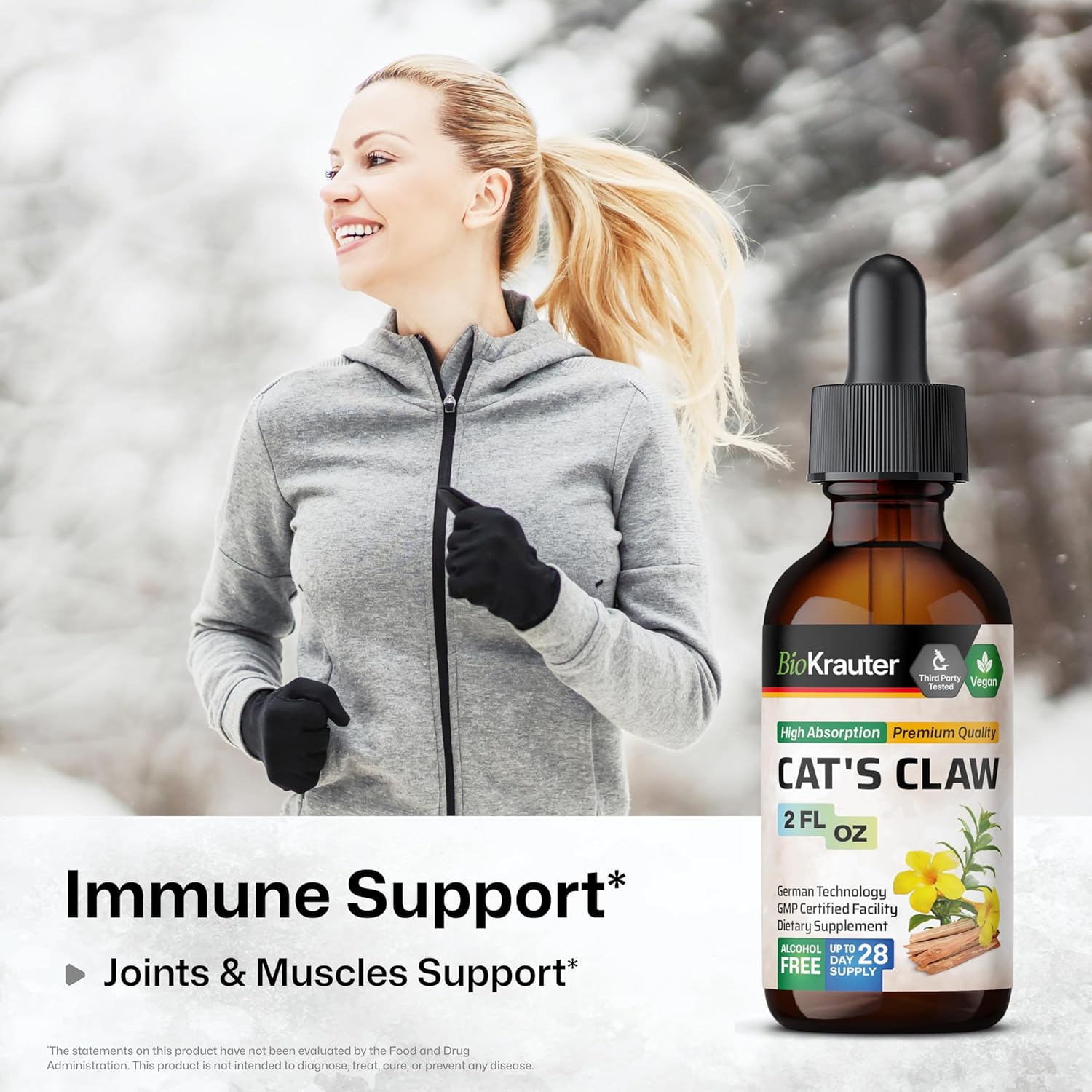 Cat's Claw and Cryptolepis Tincture Combo Pack - 2 Fl. Oz. Each - Herbal Immune Support Formula