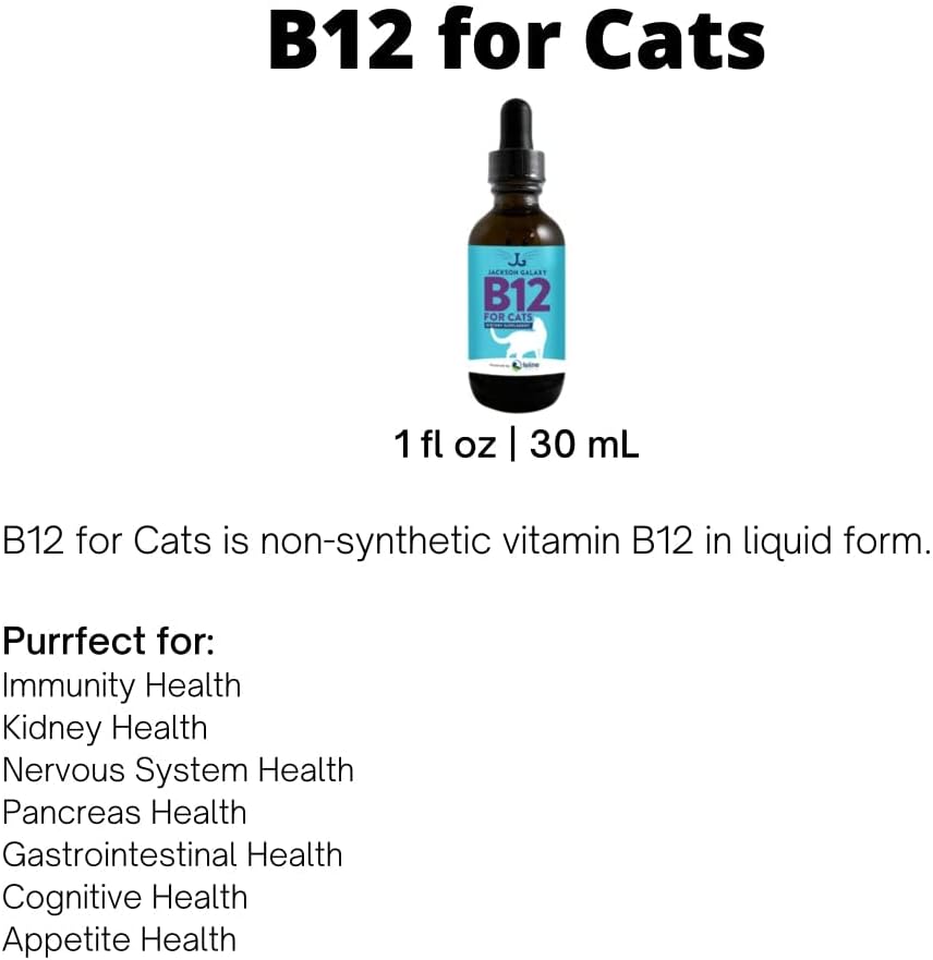 Cat's Health Boost: Jackson Galaxy B12 Dietary Supplement for Immune, Nervous, & Digestive Systems.