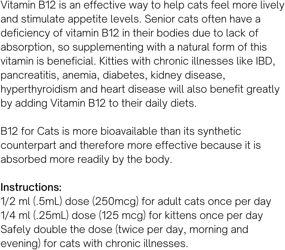 Cat's Health Boost: Jackson Galaxy B12 Dietary Supplement for Immune, Nervous, & Digestive Systems.