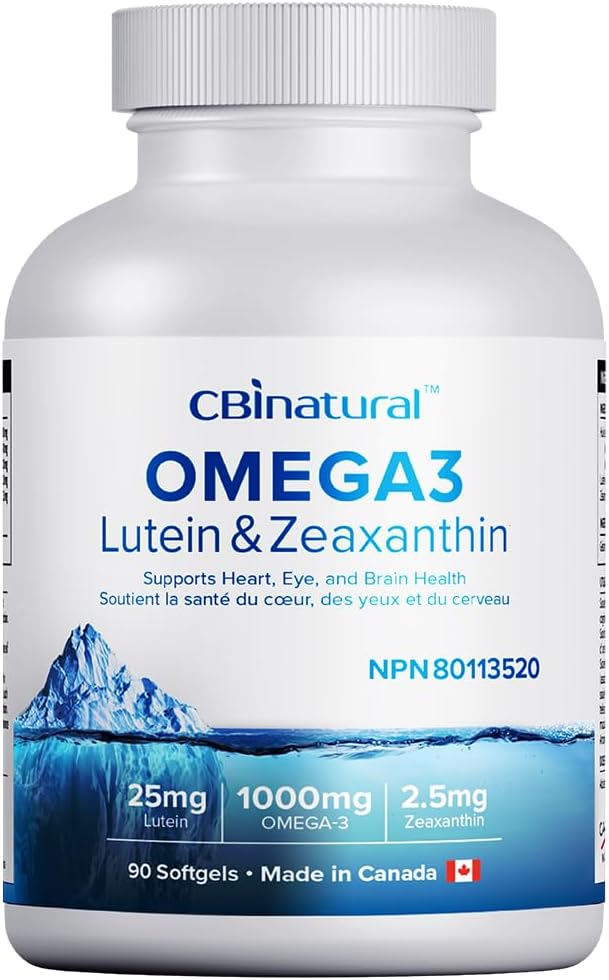CBI Natural Triple Action Omega-3 with Lutein Zeaxanthin Softgels - 90 Count