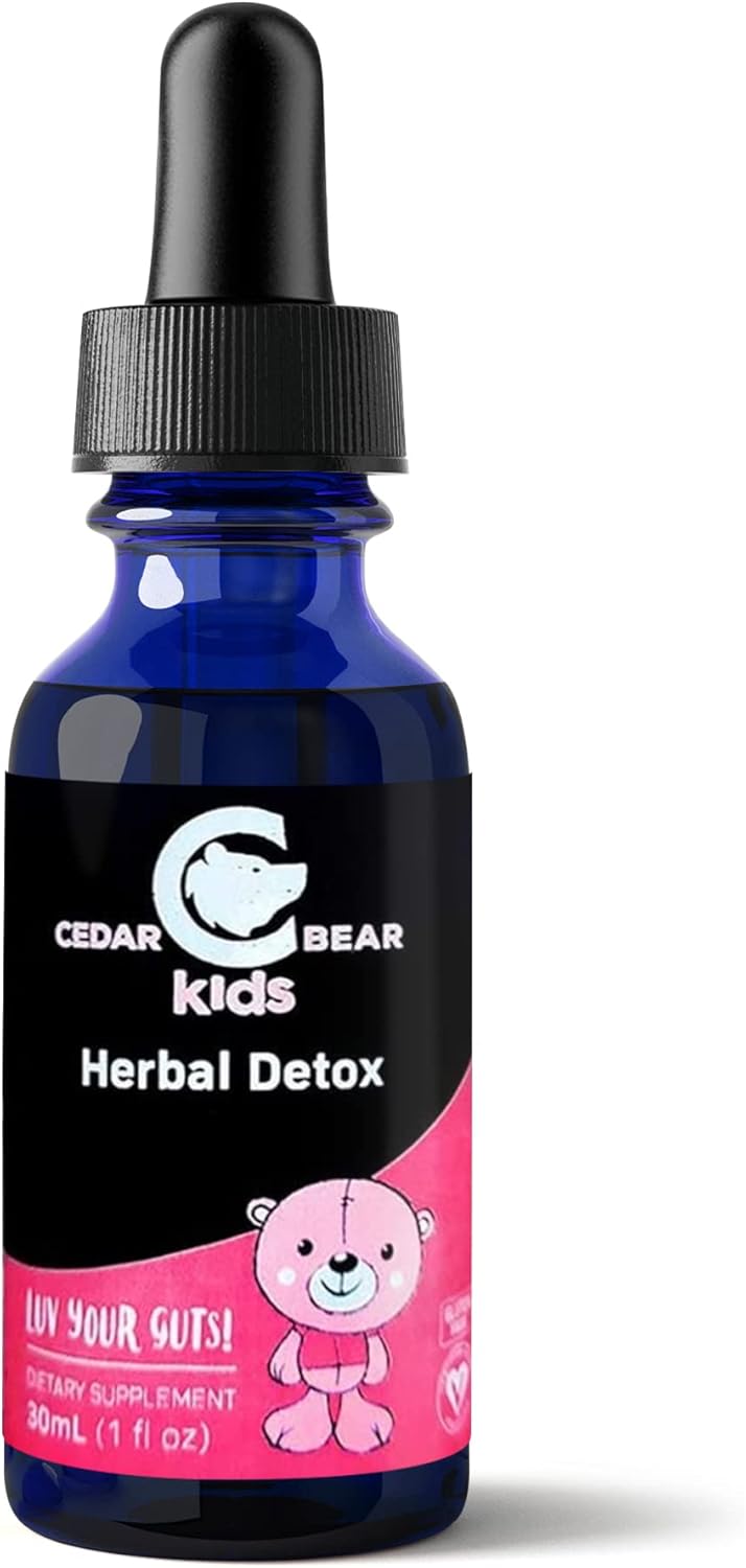 Cedar Bear Naturales Herbal Detox Liquid Supplement for Kids - 1 fl oz - Immune System Support & Organ Protection