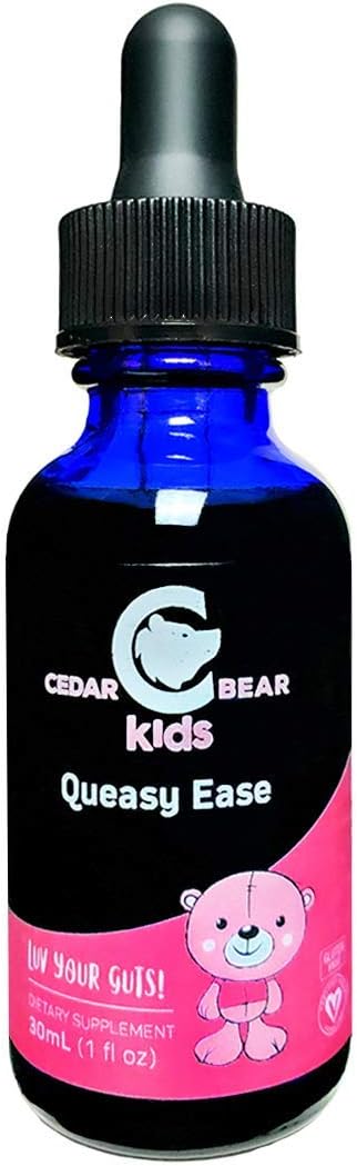 Cedar Bear Naturales Queasy Ease for Kids 1 FL Oz - Soothing Digestive Support for Children