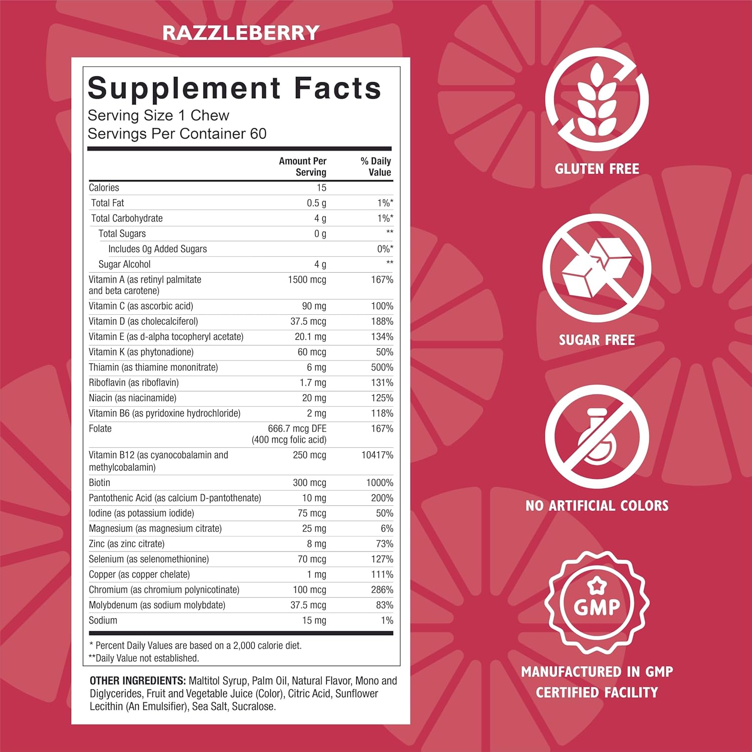 Celebrate Vitamins Bariatric Multivitamin Soft Chews - Berry/Strawberry/Cherry Flavor - 180 Count - Sugar & Gluten Free - Essential Gastric Bypass & Sleeve Gastrectomy Supplement