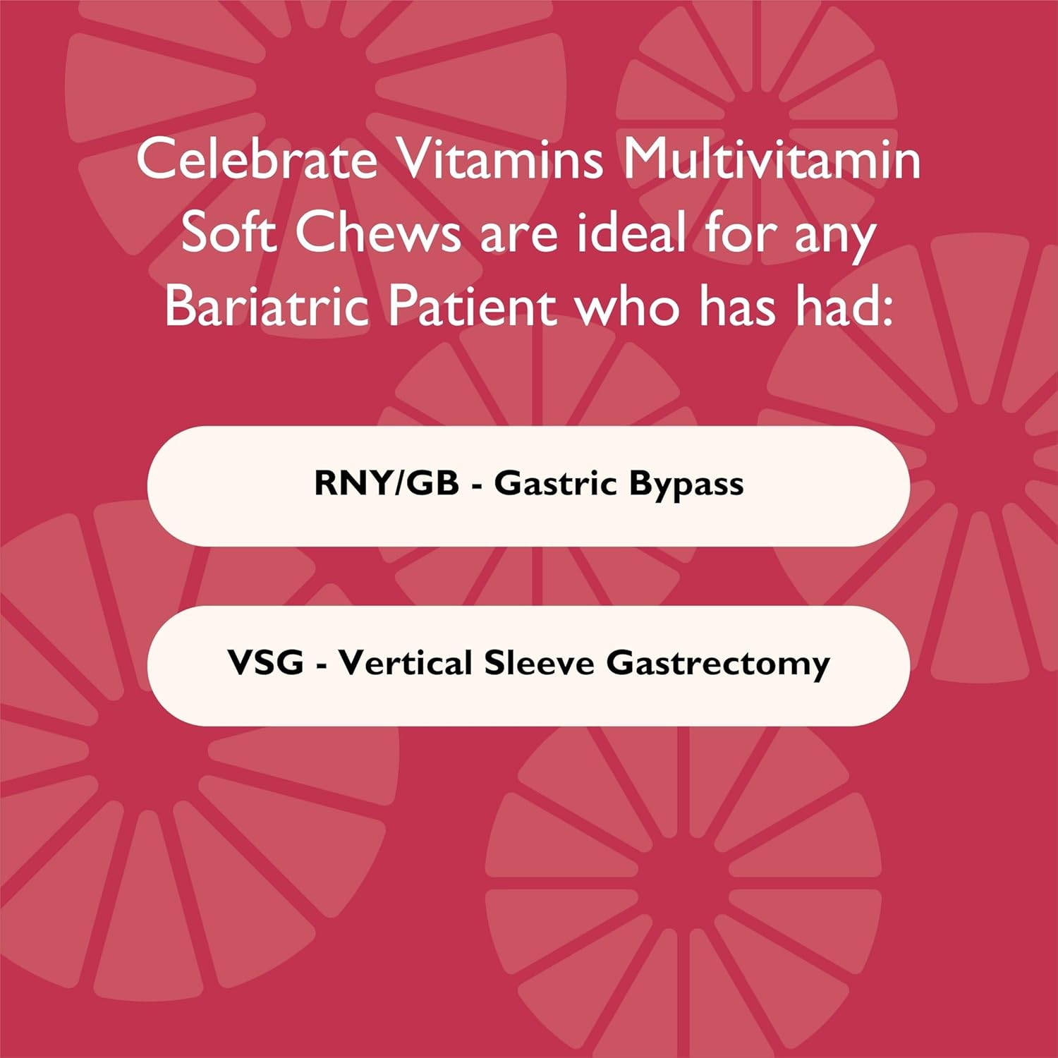 Celebrate Vitamins Bariatric Multivitamin Soft Chews - Berry/Strawberry/Cherry Flavor - 180 Count - Sugar & Gluten Free - Essential Gastric Bypass & Sleeve Gastrectomy Supplement
