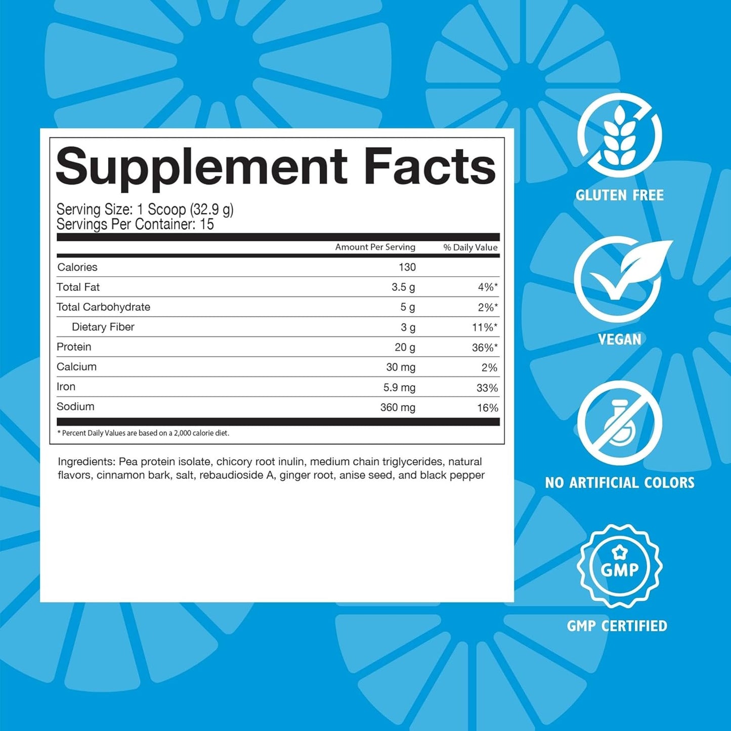 Celebrate Vitamins Vegan Protein Powder - Vanilla Chai Flavor - 20g Plant-Based Pea Protein & 3g Fiber - Post-Bariatric Surgery Supplement