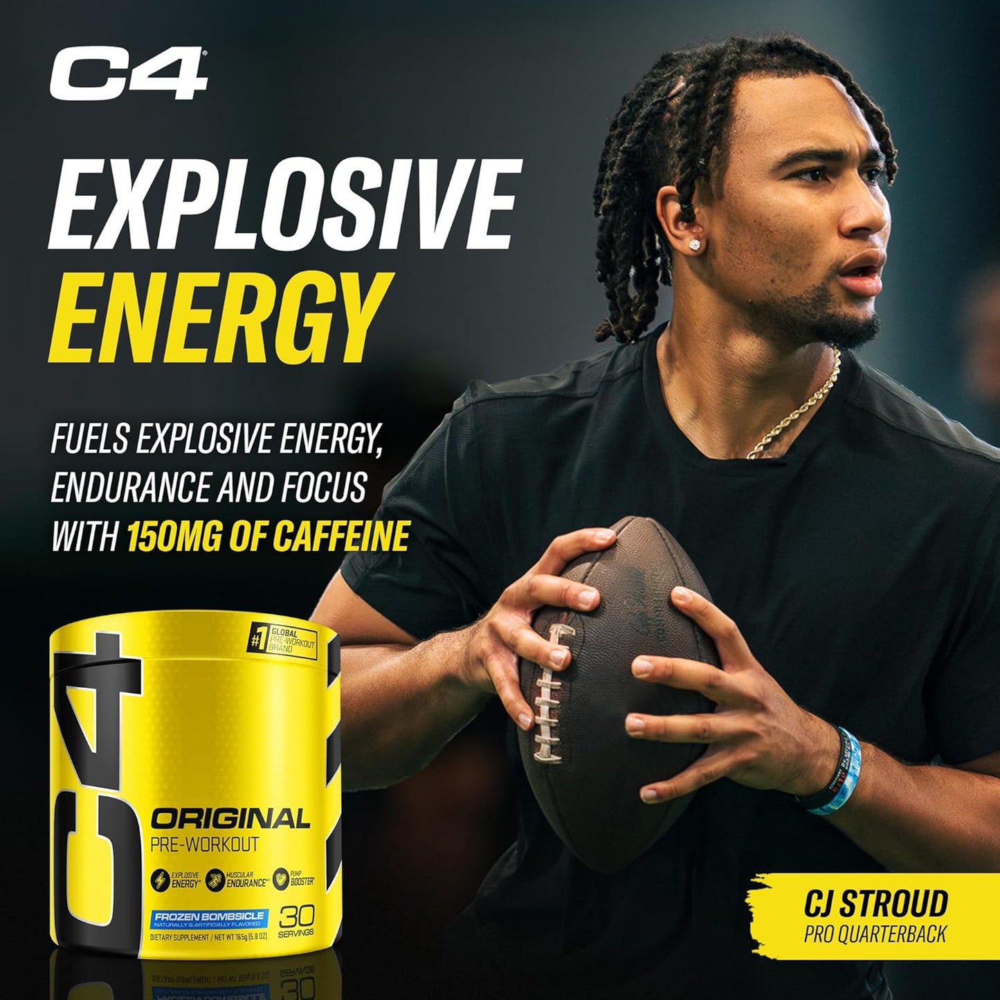 Cellucor C4 Original Pre Workout Powder & XTEND BCAA Powder Bundle, Frozen Bombsicle & Freedom Ice, 30 Servings each
