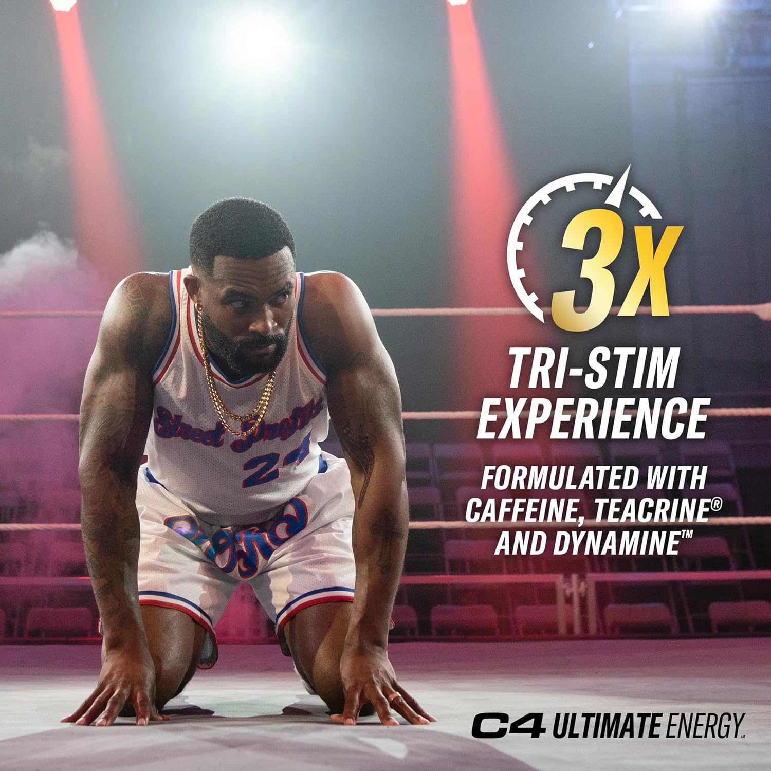 Cellucor C4 Ultimate x WWE Berry Powerbomb Pre Workout Energy Drink - 16oz (Pack of 12) Sugar Free with 300mg Caffeine, TeaCrine, and Dynamine