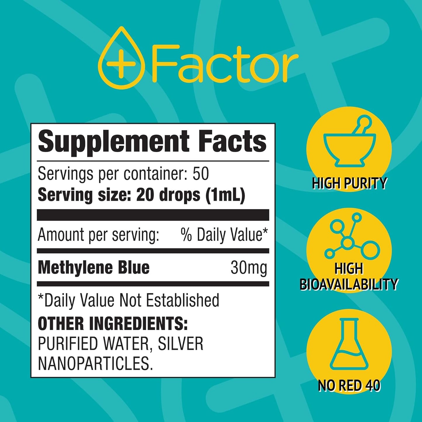 Cellular Boost Complex with Methylene Blue & Silver Nano Particles - Boost Brain Focus, Memory, and Energy Production - Mitochondria Booster for Oxygen Boost