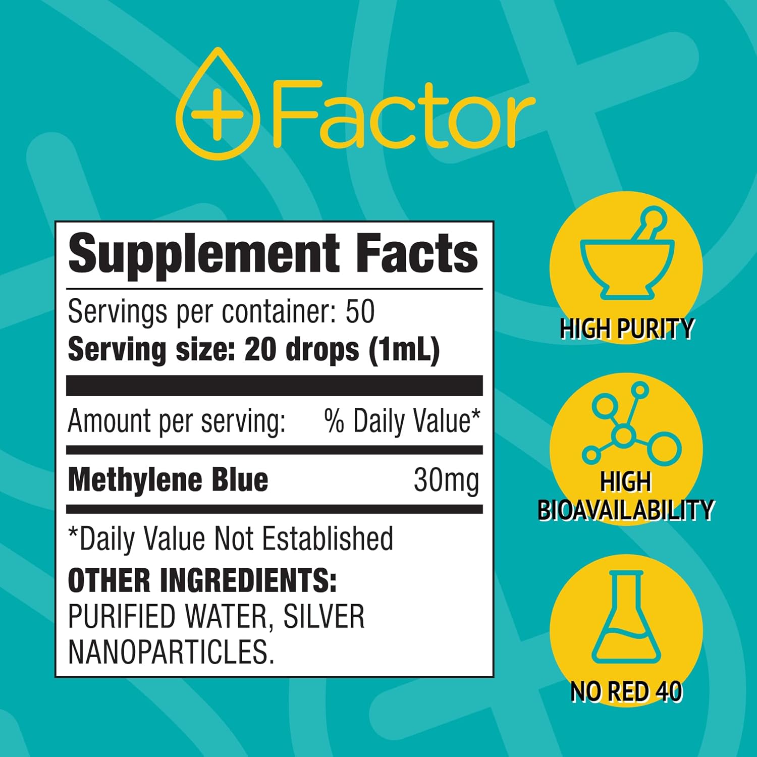 Cellular Boost Complex with Methylene Blue & Silver Nano Particles - Boost Brain Focus, Memory, and Energy Production - Mitochondria Booster for Oxygen Boost