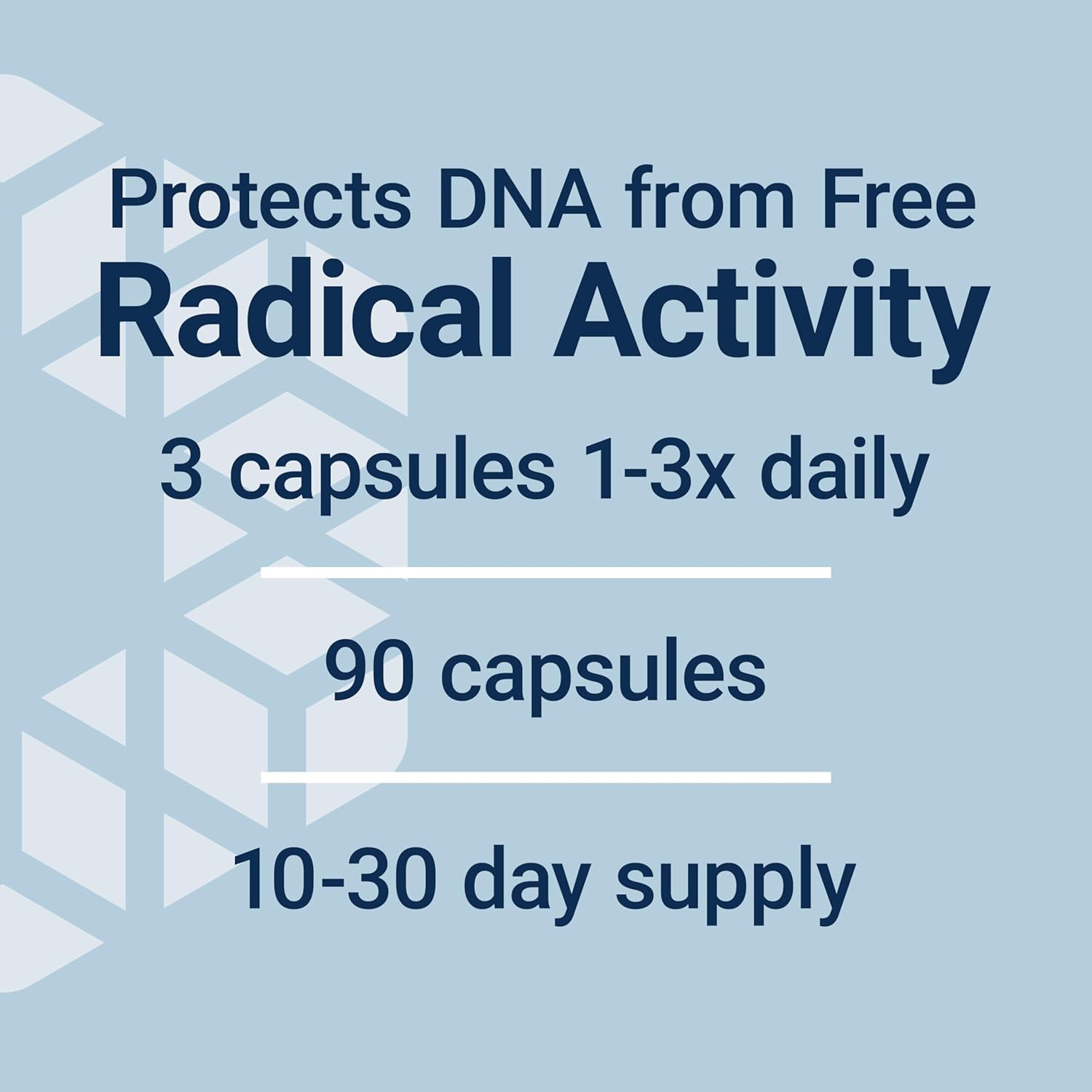 Cellular Integrity and DNA Health Support Supplement with Spirulina, Lemon Balm, Ginkgo Biloba - 90 Capsules, Gluten-Free & Non-GMO, Vegetarian Formula for Healthy Immune Response