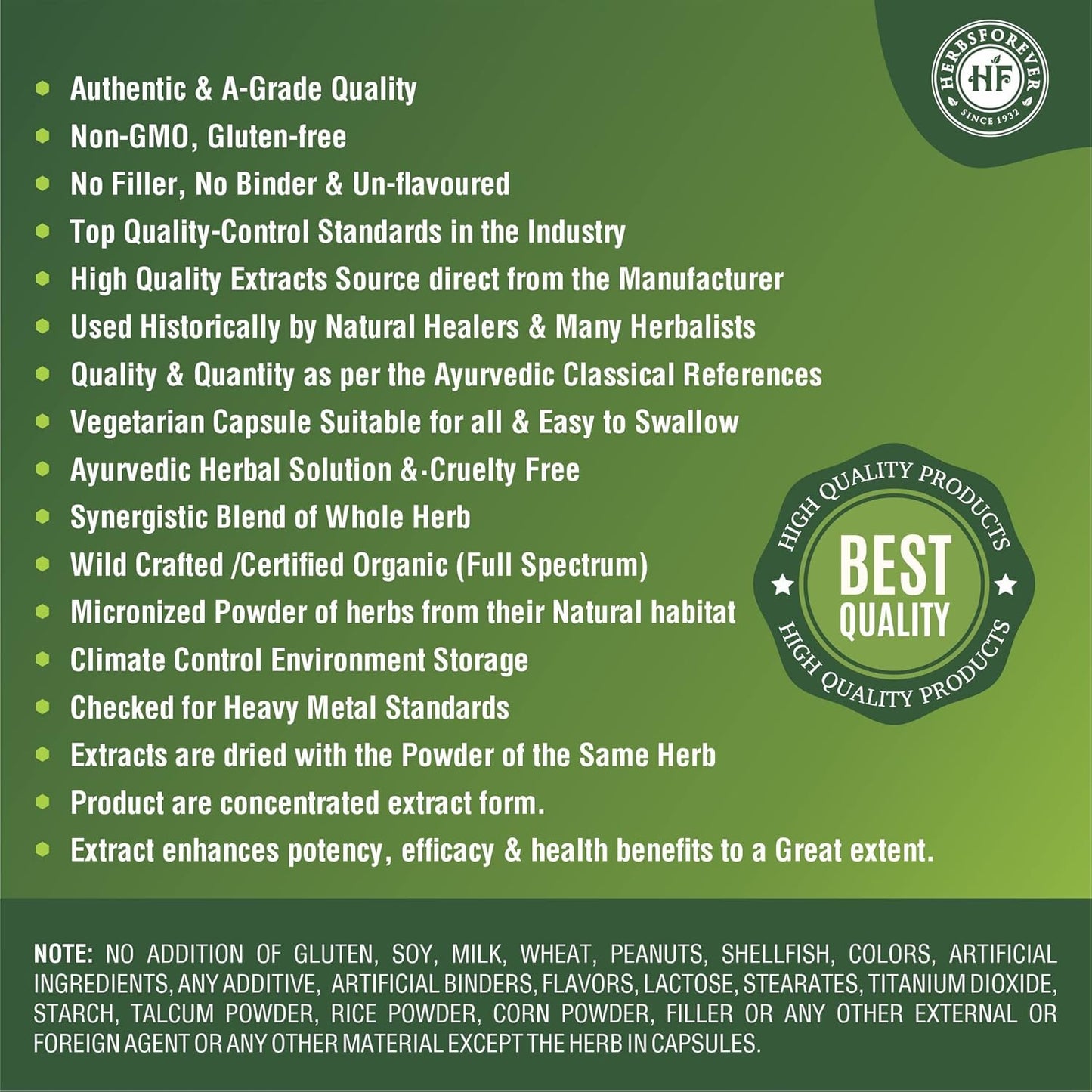 Centella Asiatica Stress Relief Supplement 60 Vege Capsules 800 Mg - Herbsforever Gotu Kola Capsules