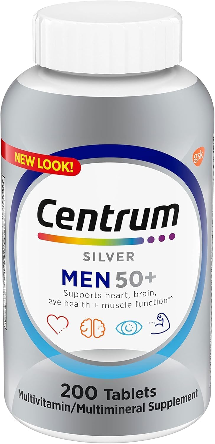 Centrum Silver Men 200 Count Multivitamin with Vitamin D3 Tablet