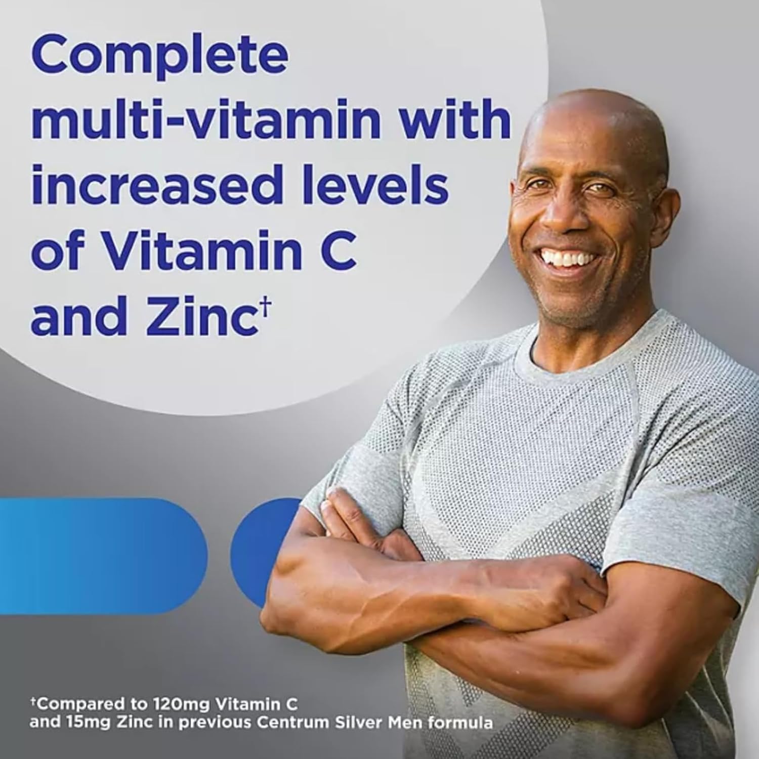 Centrum Silver Men's 50 Plus Multivitamin with Vitamin D3, B Vitamins - 275 Tablets