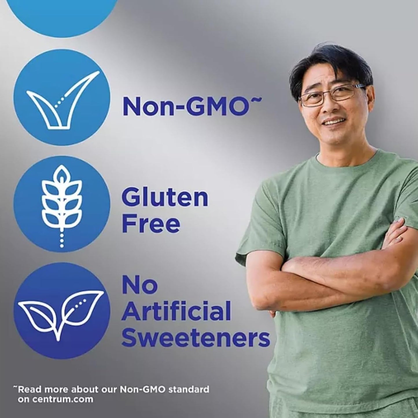 Centrum Silver Men's 50 Plus Multivitamin with Vitamin D3, B Vitamins - 275 Tablets