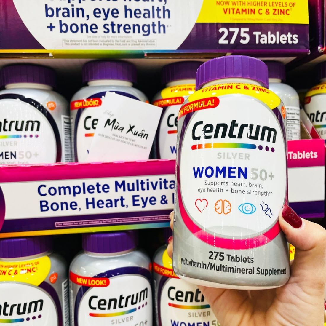Centrum Silver Women's 50+ Multivitamin Mineral Supplement - 250 Tablets