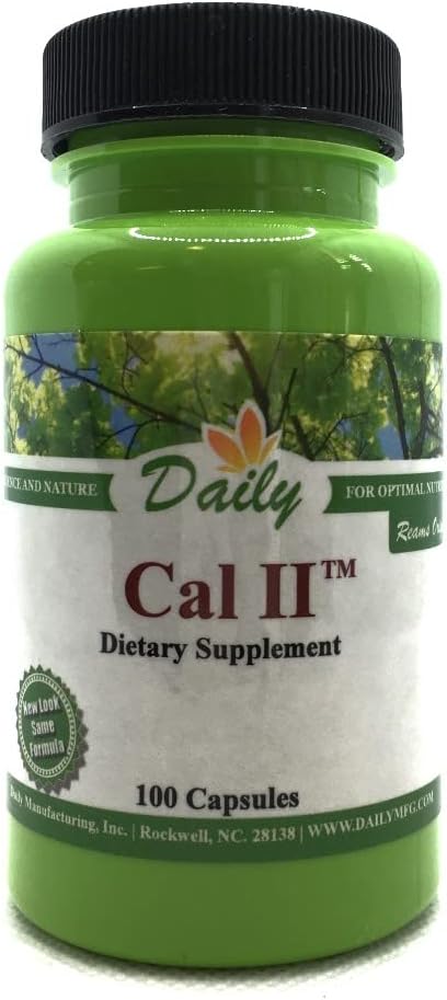 Certified Kosher Daily Cal-II™ Calcium Carbonate & Hydroxide Supplement - 100 Capsules