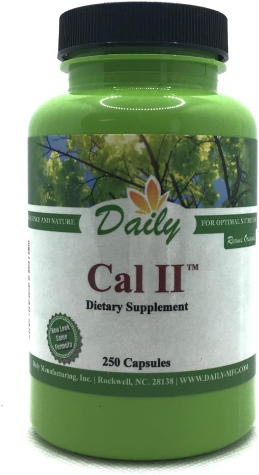 Certified Kosher Daily Cal-II™ Calcium Carbonate & Hydroxide 250 Vegetarian Capsules