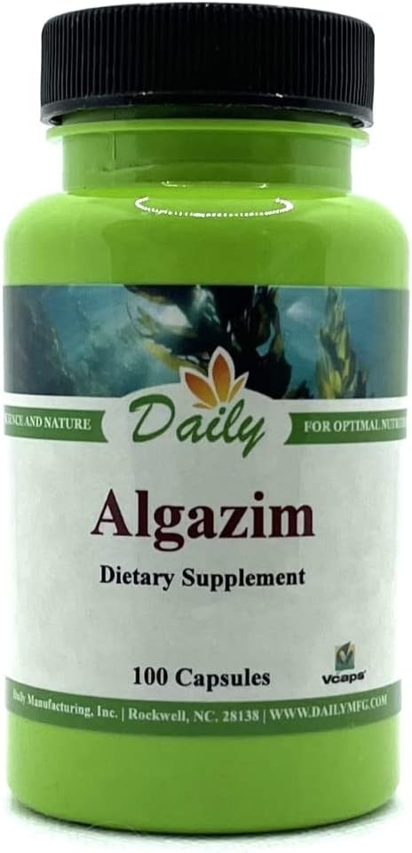 Certified Kosher & Organic Norwegian Kelp Algazim™ with Iodine & Ascophyllum Nodosum - 100 Vegetarian Capsules for Daily Manufacturing