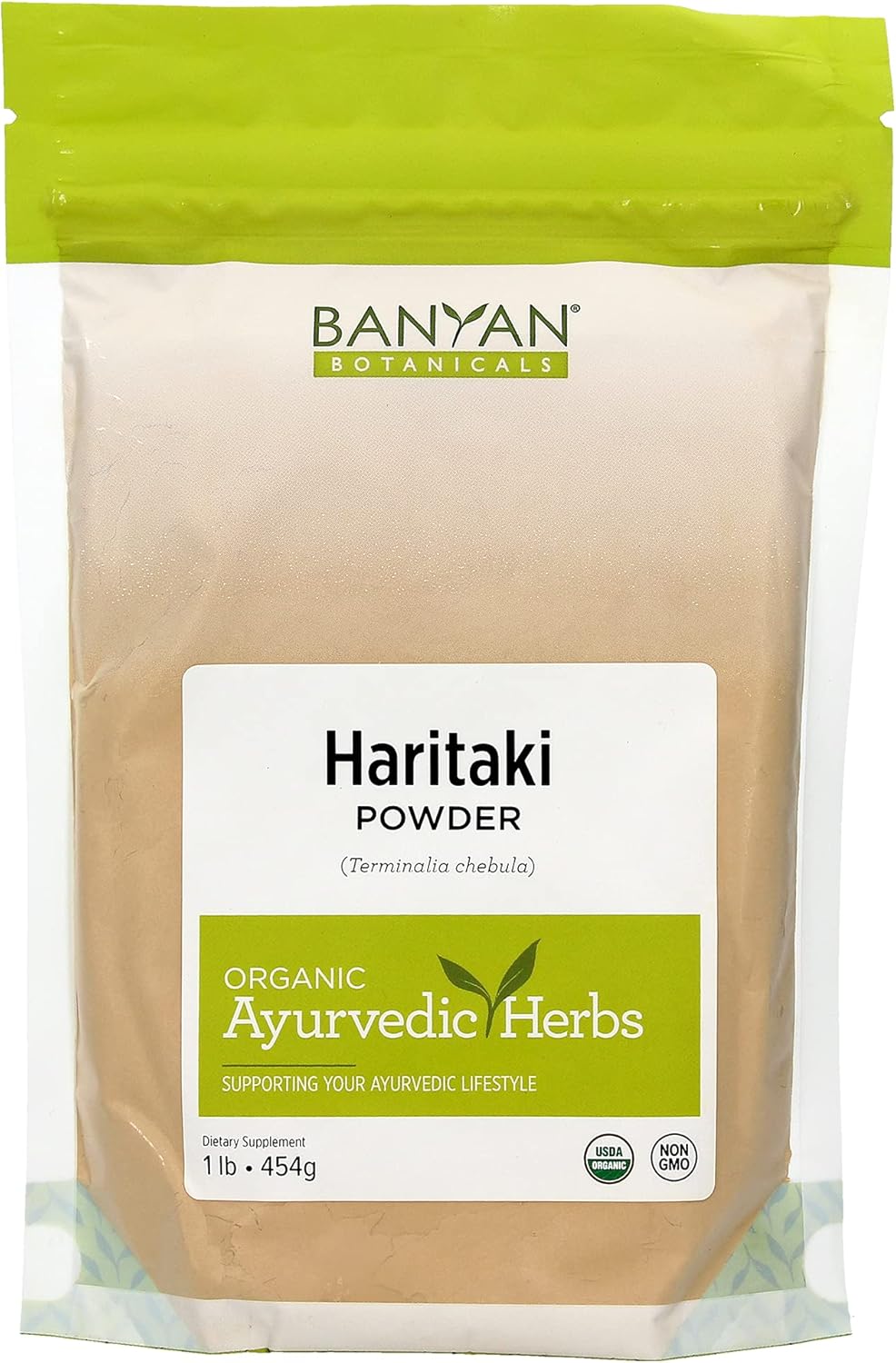 Certified Organic 1lb Haritaki Powder - Terminalia chebula for Detox & Rejuvenation - Vegan, Non-GMO, Gluten Free - Fair Trade