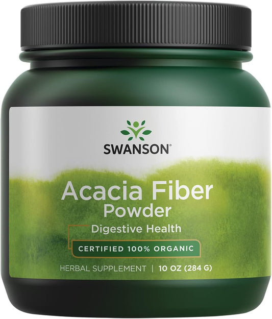 Certified Organic Acacia Fiber Powder - 10 Ounce (284g) - Swanson