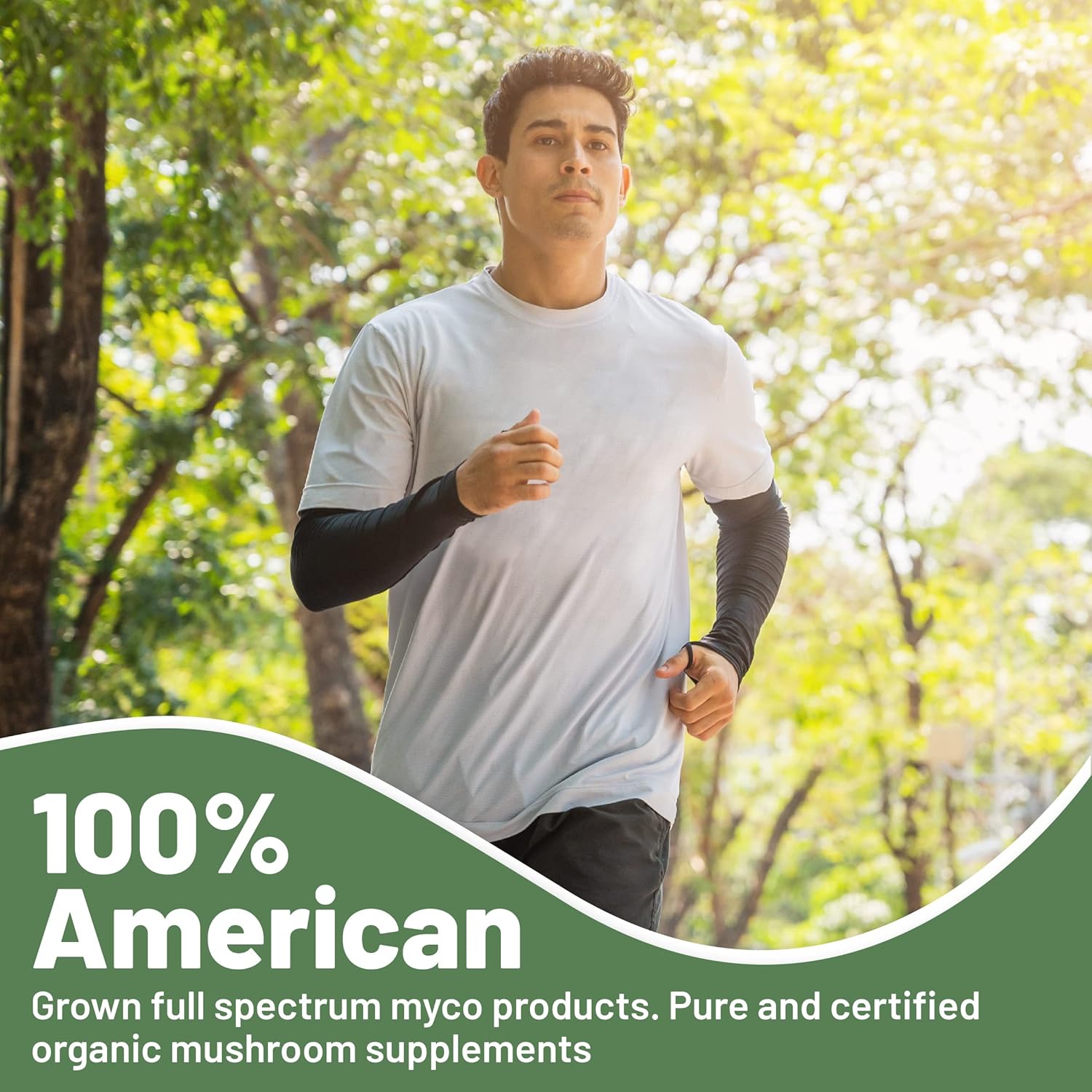 Certified Organic Aloha Medicinals Pure Agaricus Blazei 500 mg Vegetarian Capsules - 90 Count