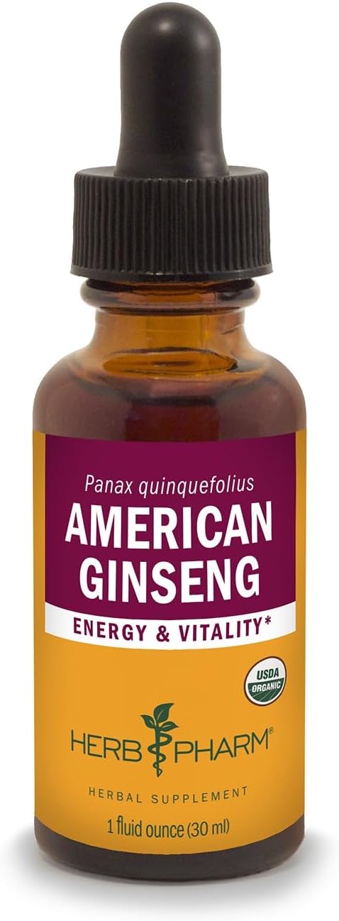 Certified Organic American Ginseng Extract - 1 Ounce by Herb Pharm