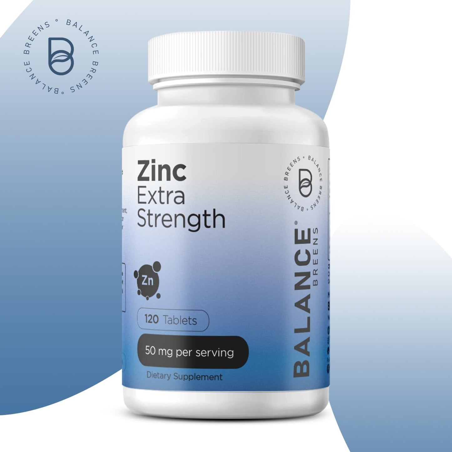 Certified Organic Ashwagandha and Zinc 1600mg Supplement Combo by Balancebreens