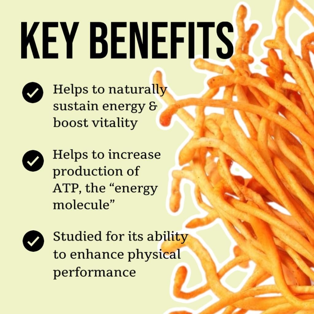 Certified Organic Cordyceps Mushroom Tincture (4 oz) | Energy Boost, Endurance, Stamina | Vegan, Non-GMO | USA Made | Adaptogenic, Nootropic