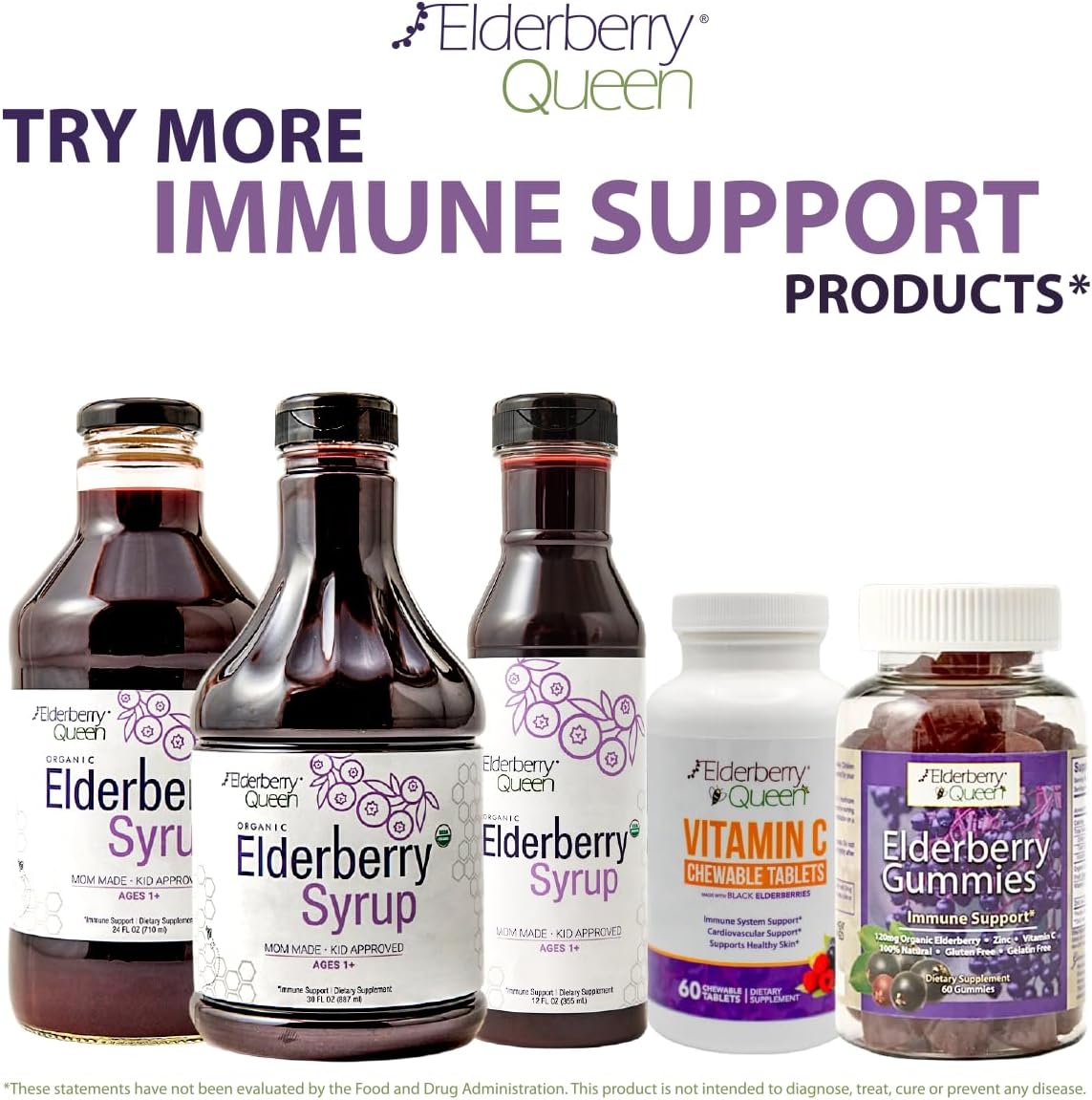 Certified Organic Elderberry Syrup with Sambucus Black Elderberry & Aronia Berry - Immune Support Formula for Kids and Adults - 24 Fl Oz