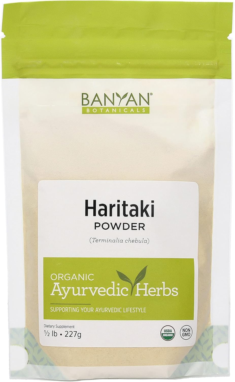 Certified Organic Haritaki Powder - 1/2 Pound - Terminalia chebula for Detox & Rejuvenation - Vegan, Non-GMO, Gluten Free - Fair Trade