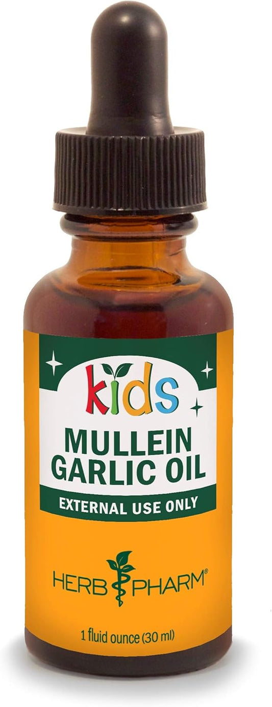Certified-Organic Kids Immune Avenger Formula and Mullein Garlic Ear Oil, 1 Ounce Each