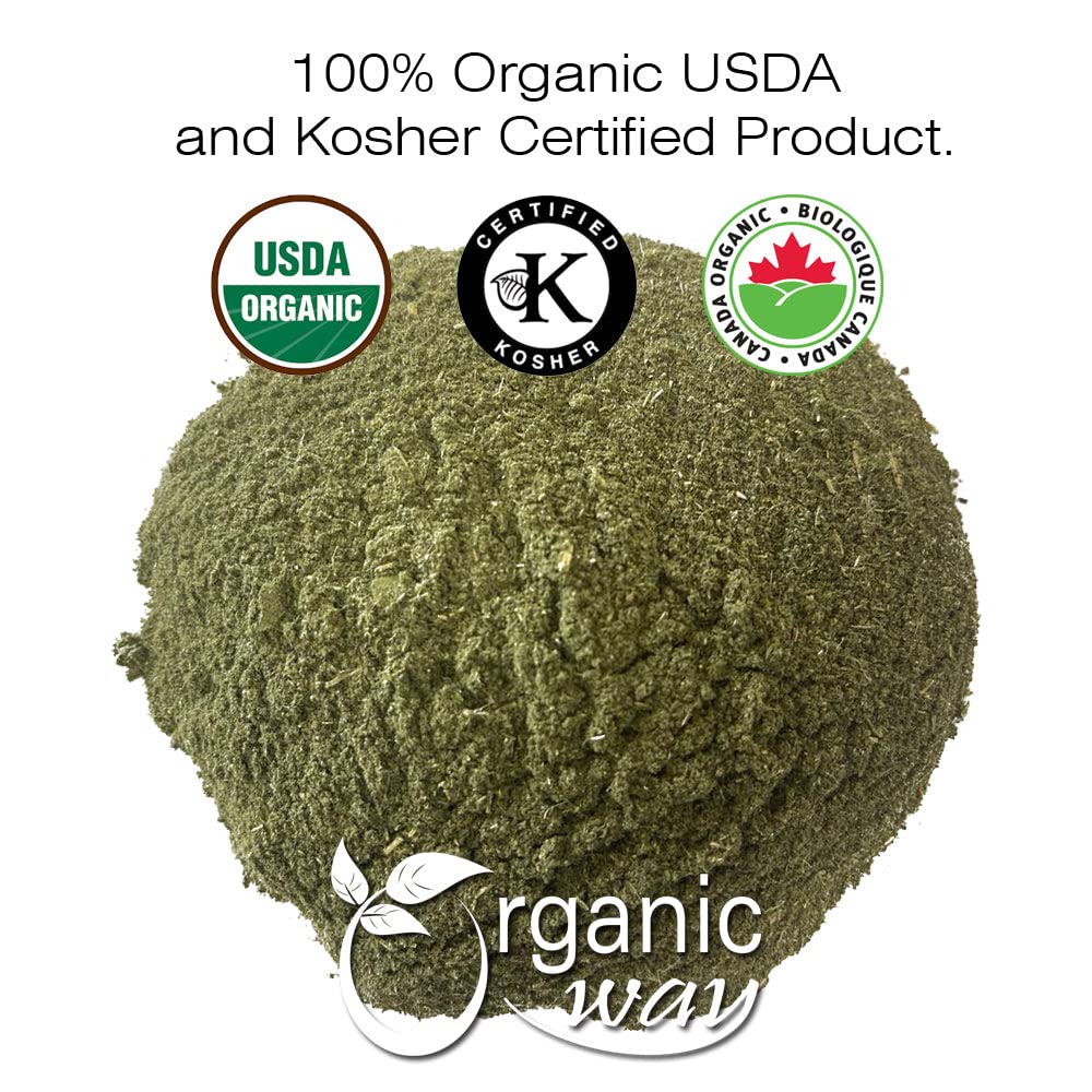 Certified Organic Nettle Leaf Powder (Urtica dioica) - Herbal Tea | Raw, Vegan, Non GMO, Gluten Free | USDA Certified | Albania Origin (1lb/16oz)