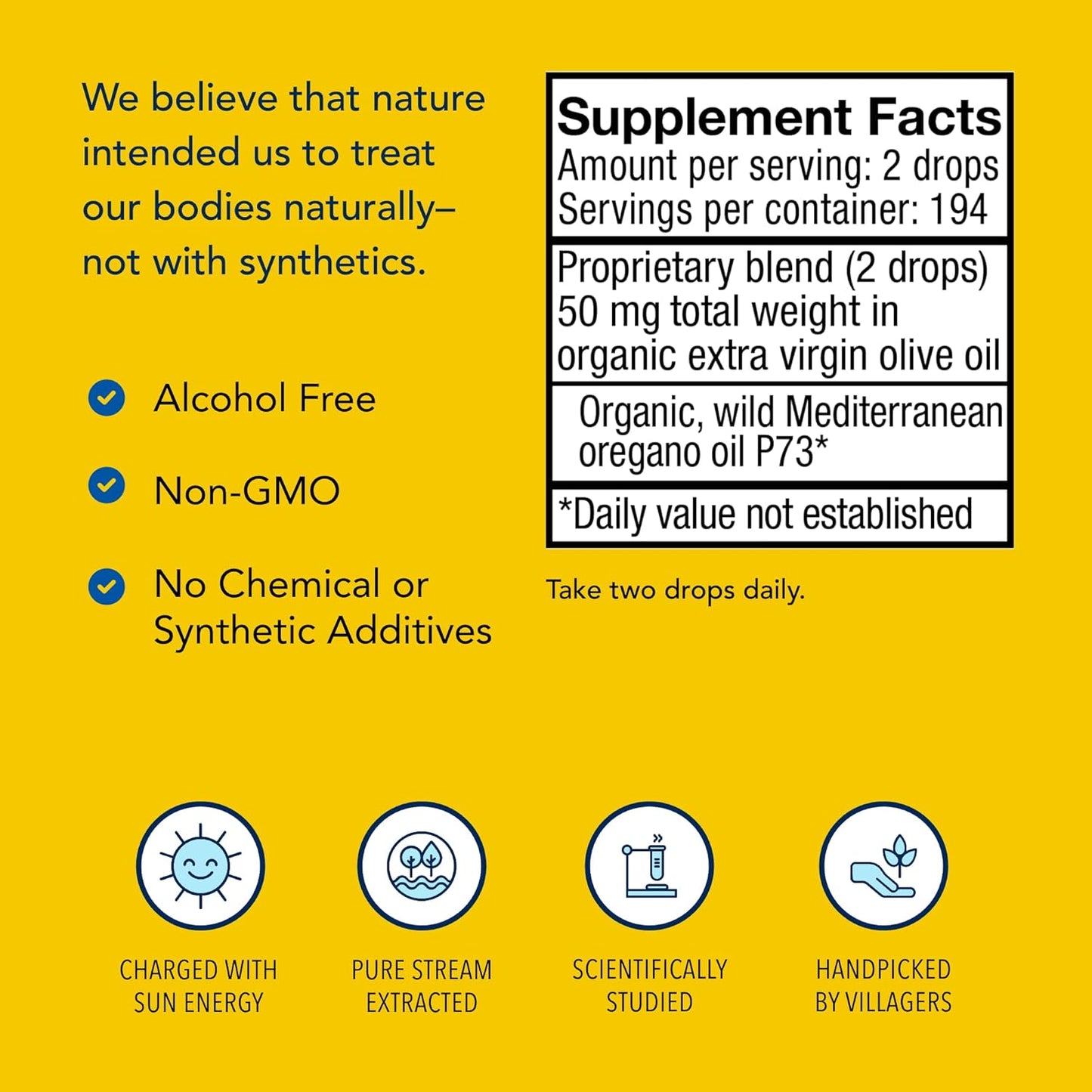 Certified Organic North American Herb & Spice Super Strength Oreganol P73, 0.45 fl. oz. - Immune System Support - Non-GMO - 194 Servings