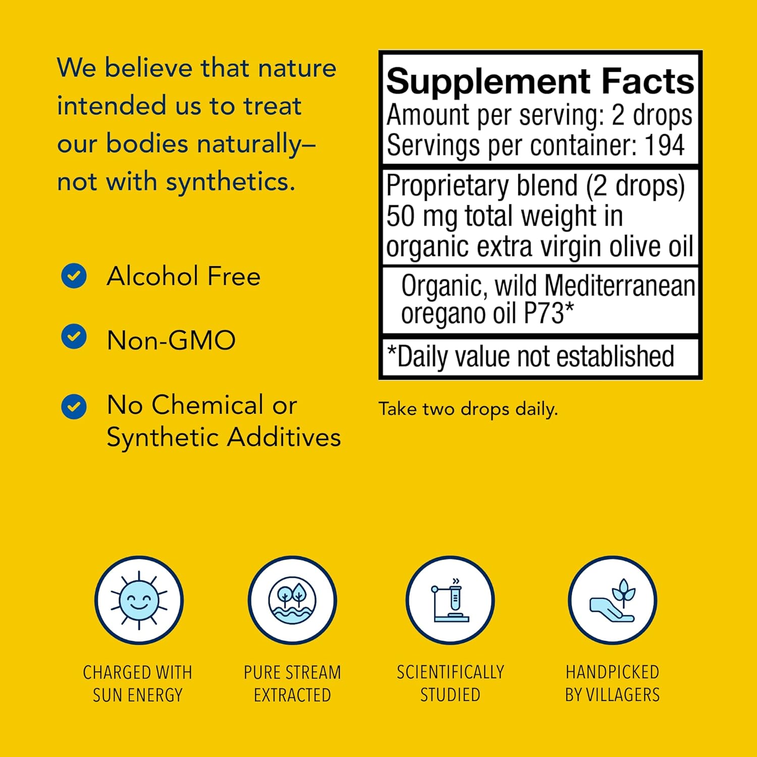 Certified Organic North American Herb & Spice Super Strength Oreganol P73, 0.45 fl. oz. - Immune System Support - Non-GMO - 194 Servings