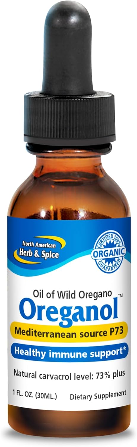 Certified Organic Oregano Oil for Immune Support and Optimal Health - 1 fl. oz. - Non-GMO - Mediterranean Source - 432 Servings