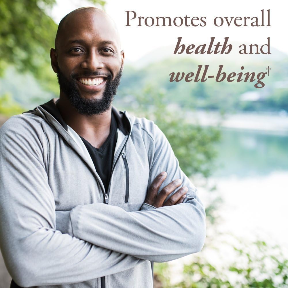 Certified Organic Vegan Men's Multivitamin 40+ for Health and Well-Being, 60 Tablets, Whole Food Vitamins and Minerals for Men Over 40