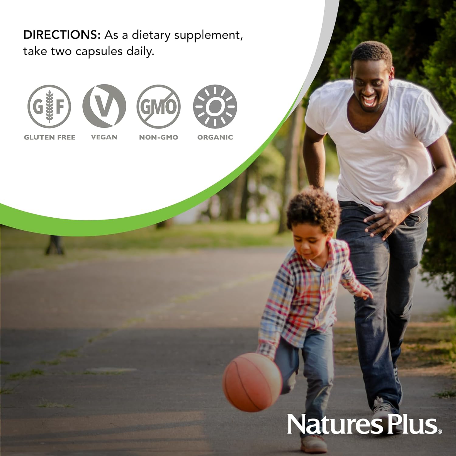Certified Organic Vitamin C Capsules - Immune System Support - 120 Vegan Capsules - Non-GMO, Gluten Free - Natures Plus Source of Life Garden