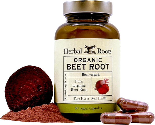 Certified USDA Organic Beet Root Powder Capsules - 1,500mg per Serving - Non-GMO - 60 Count Vegan Capsules - BoostGo Australia