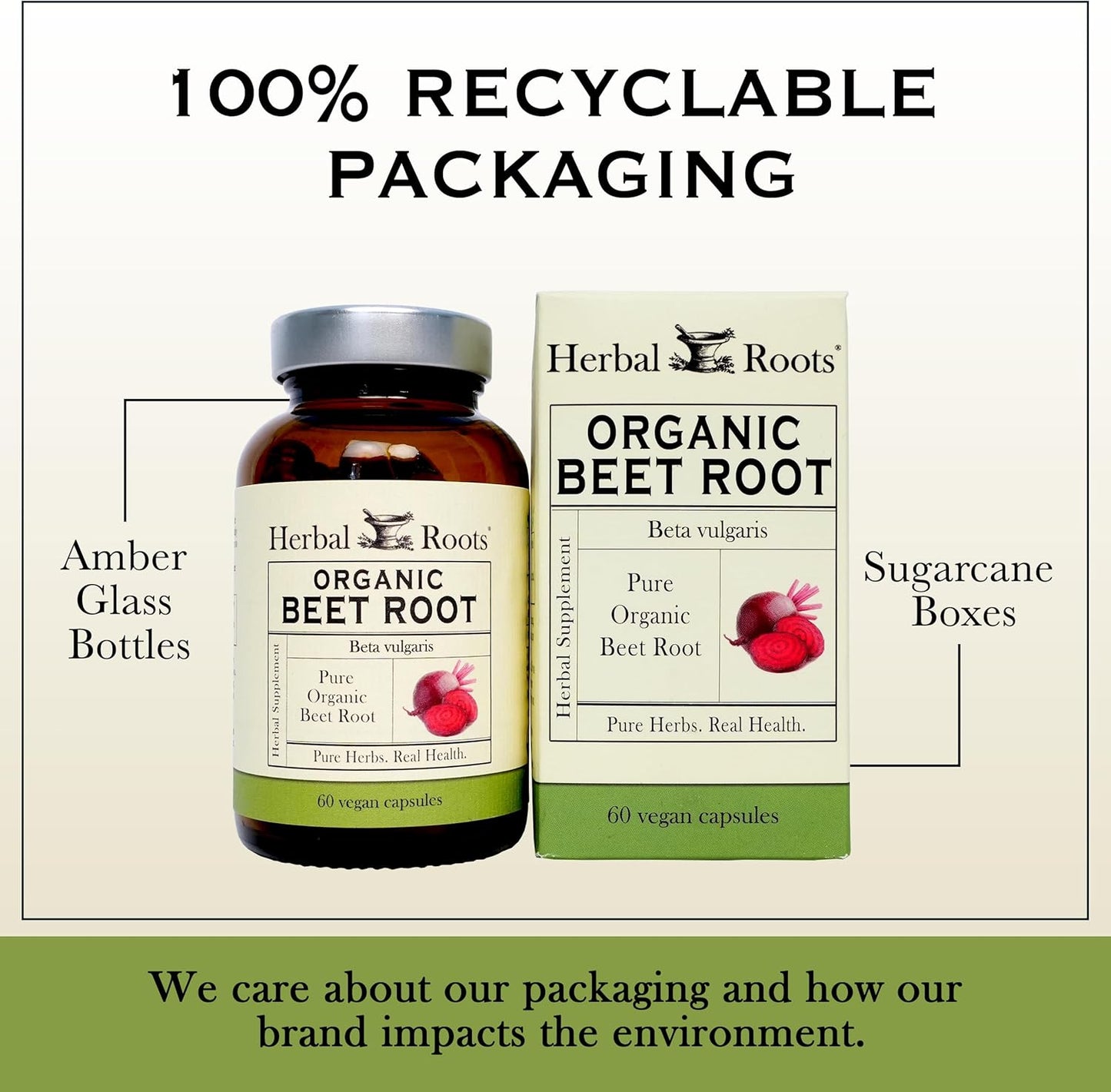 Certified USDA Organic Beet Root Powder Capsules - 1,500mg per Serving - Non-GMO - 60 Count Vegan Capsules - BoostGo Australia