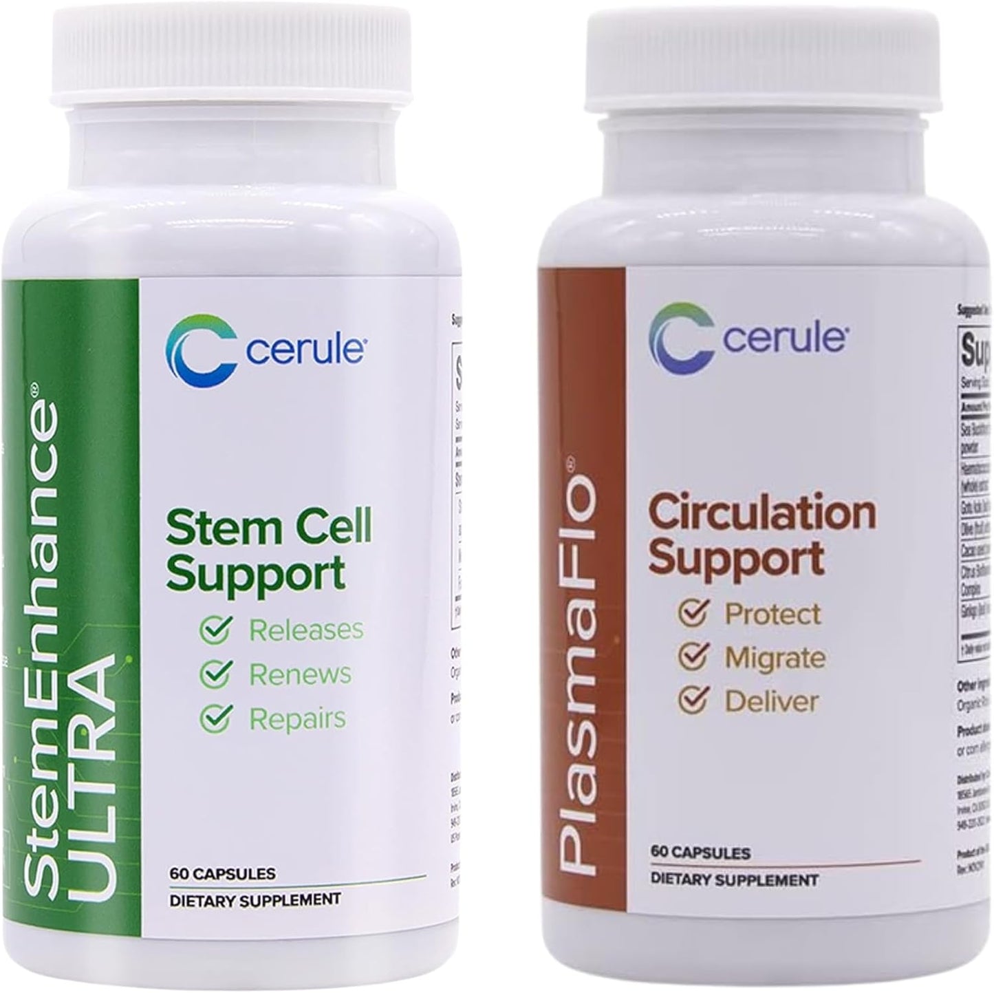 Cerule Stem Cell Support Supplement with Freshwater Microalgae and Marine Macroalgae for Healing & Stem Cell Production