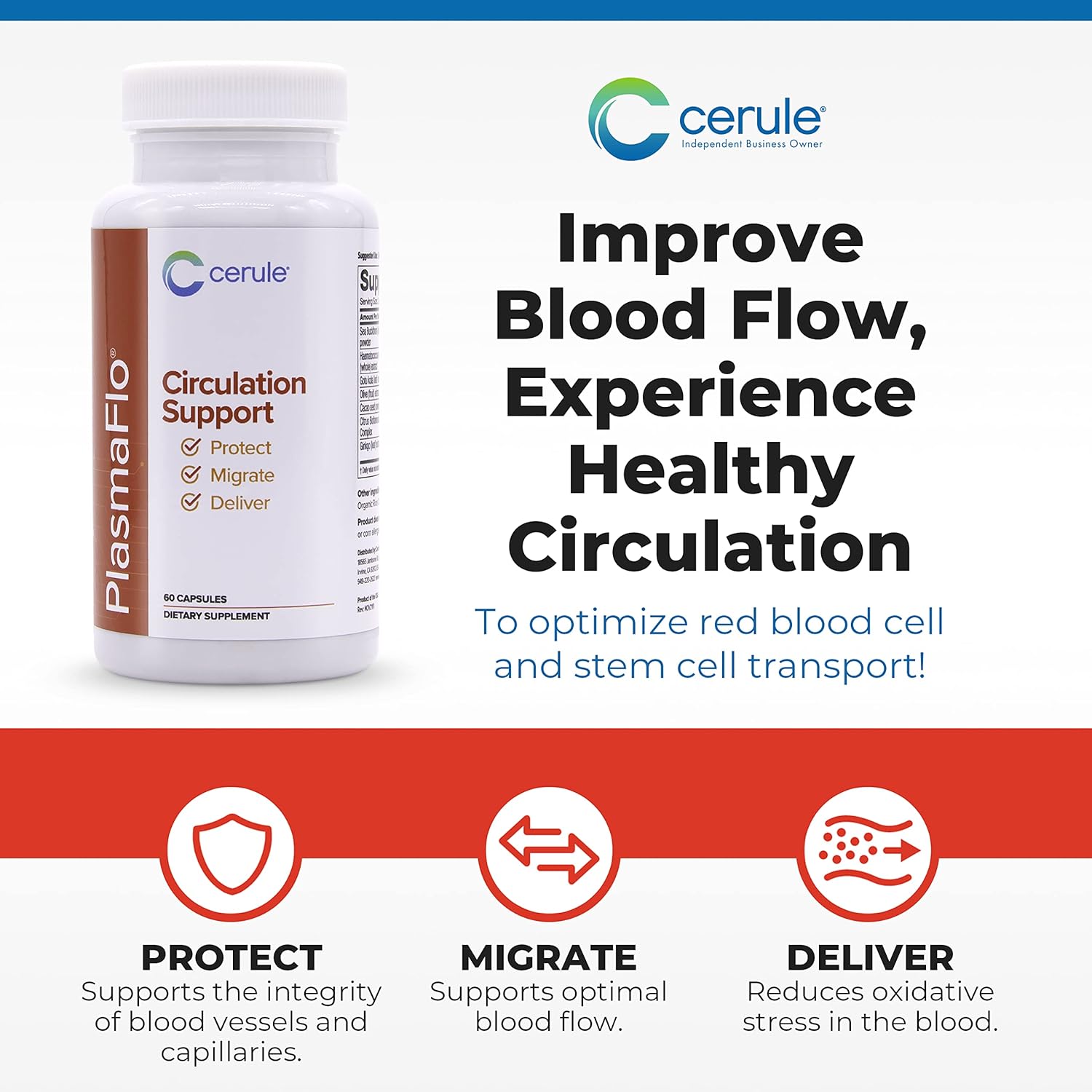 Cerule Stem Cell Support Supplement with Freshwater Microalgae and Marine Macroalgae for Healing & Stem Cell Production