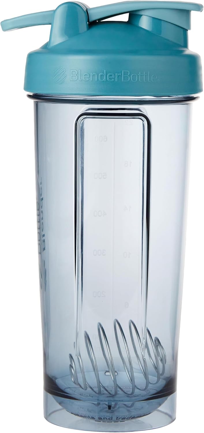 Cerulean Blue 28-Ounce BlenderBottle Shaker Bottle Pro Series for Protein Shakes and Pre Workout