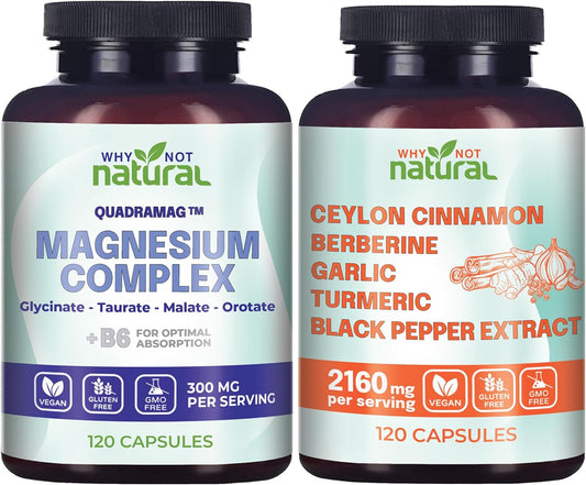 Ceylon Cinnamon and Magnesium Complex Supplement for Overall Health and Wellness