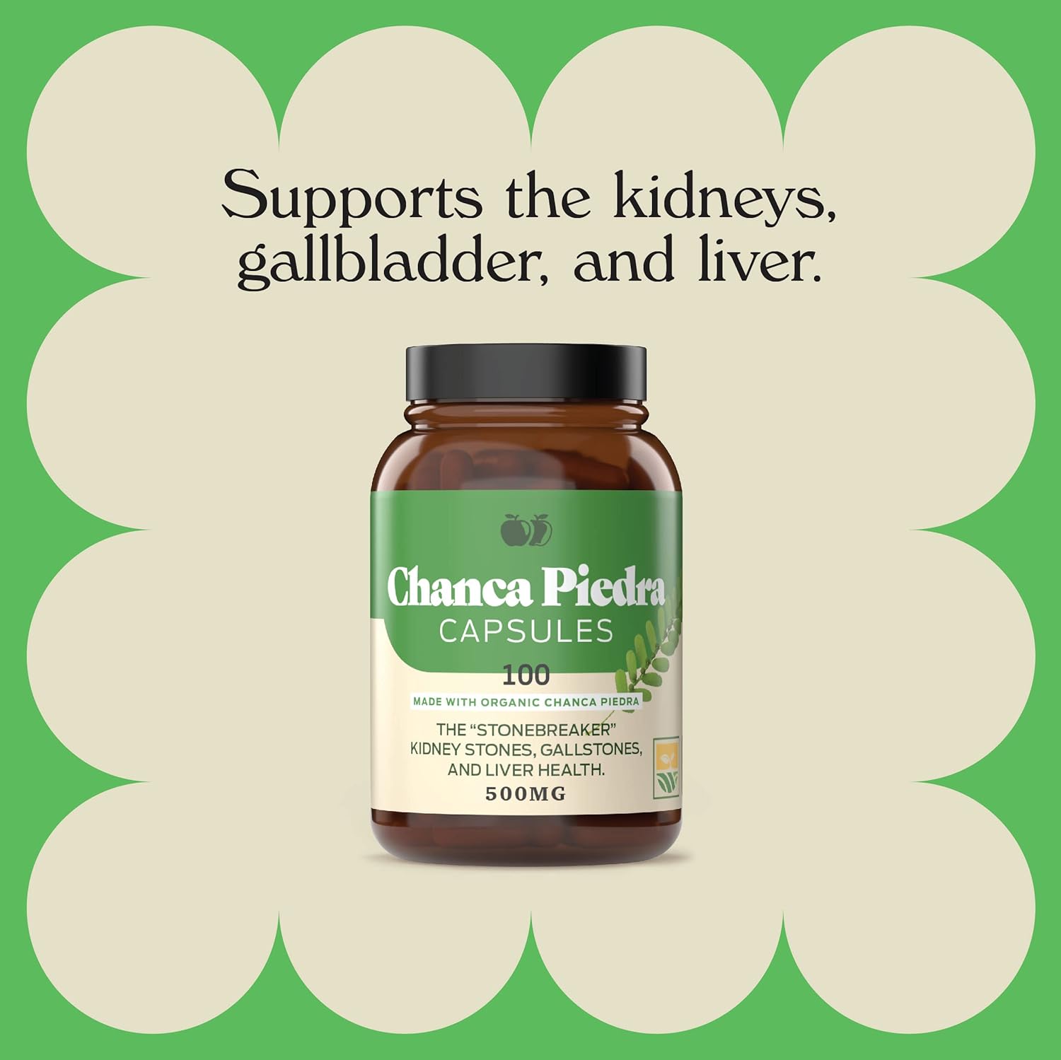 Chanca Piedra Capsules & Gallbladder Complete Bundle - 100 Pills + 8oz Gallbladder Support