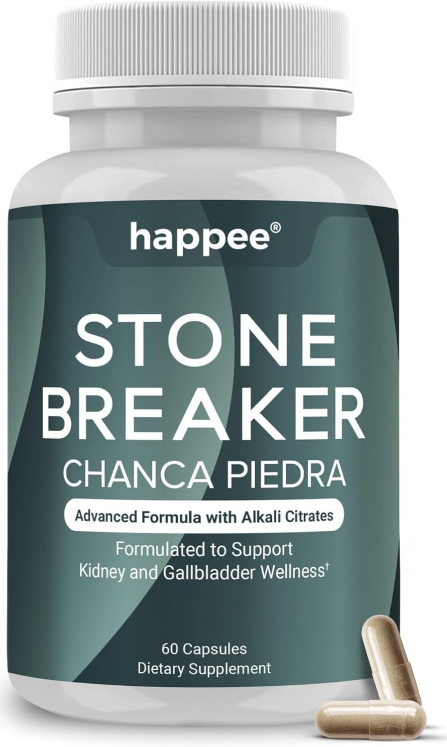 Chanca Piedra Stone Breaker Kidney & Gallbladder Cleanse - Natural Kidney Stone Dissolver - Phyllanthus Niruri Supplement with Magnesium & Potassium - 60 Capsules