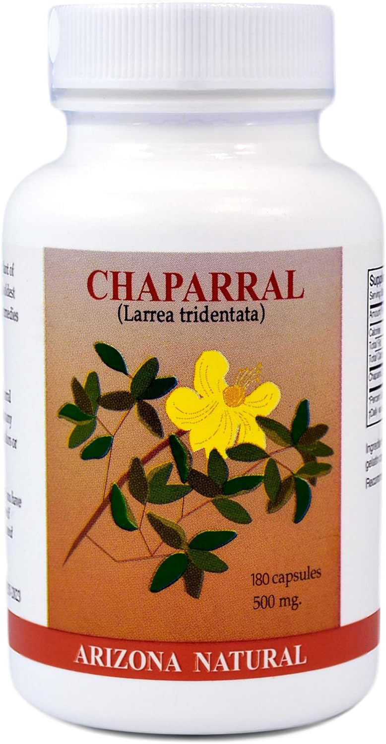 Chaparral (Larrea tridentata) 500mg Capsules - 180 Count - Express Your Love Gifts