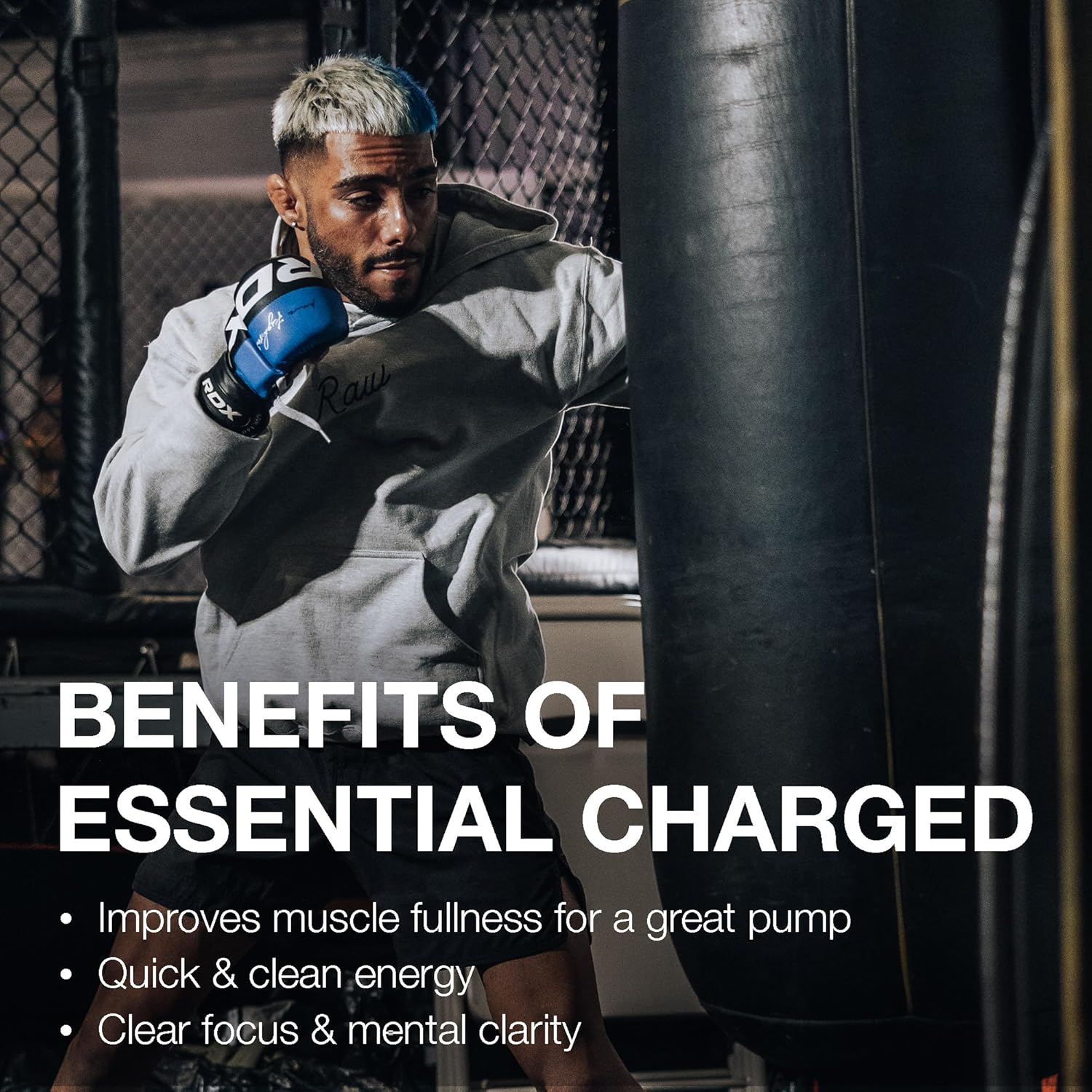 Charged Citrus Grapefruit Pre-Workout Powder - Boosts Focus, Mood, Performance - Caffeine, Alpha-GPC, L-Citrulline, Beta Alanine - 25 Servings - BoostGo Australia